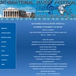 INTERNATIONAL MUSIC FESTIVAL INTERNATIONAL MUSIC FESTIVAL